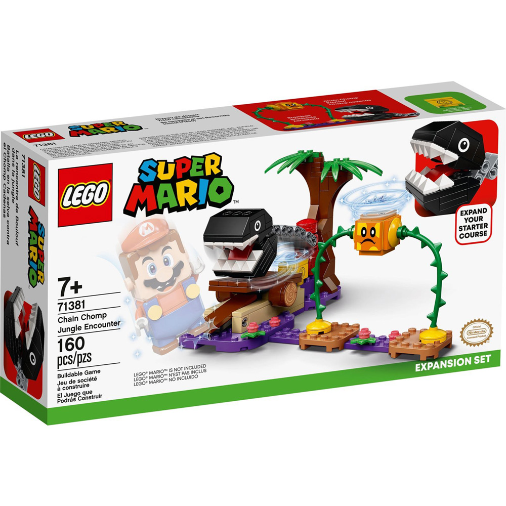 LEGO Super Mario 71381 Ensemble d'extension La rencontre de Chomp dans la jungle